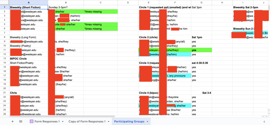 Behind-the-scenes admin planning